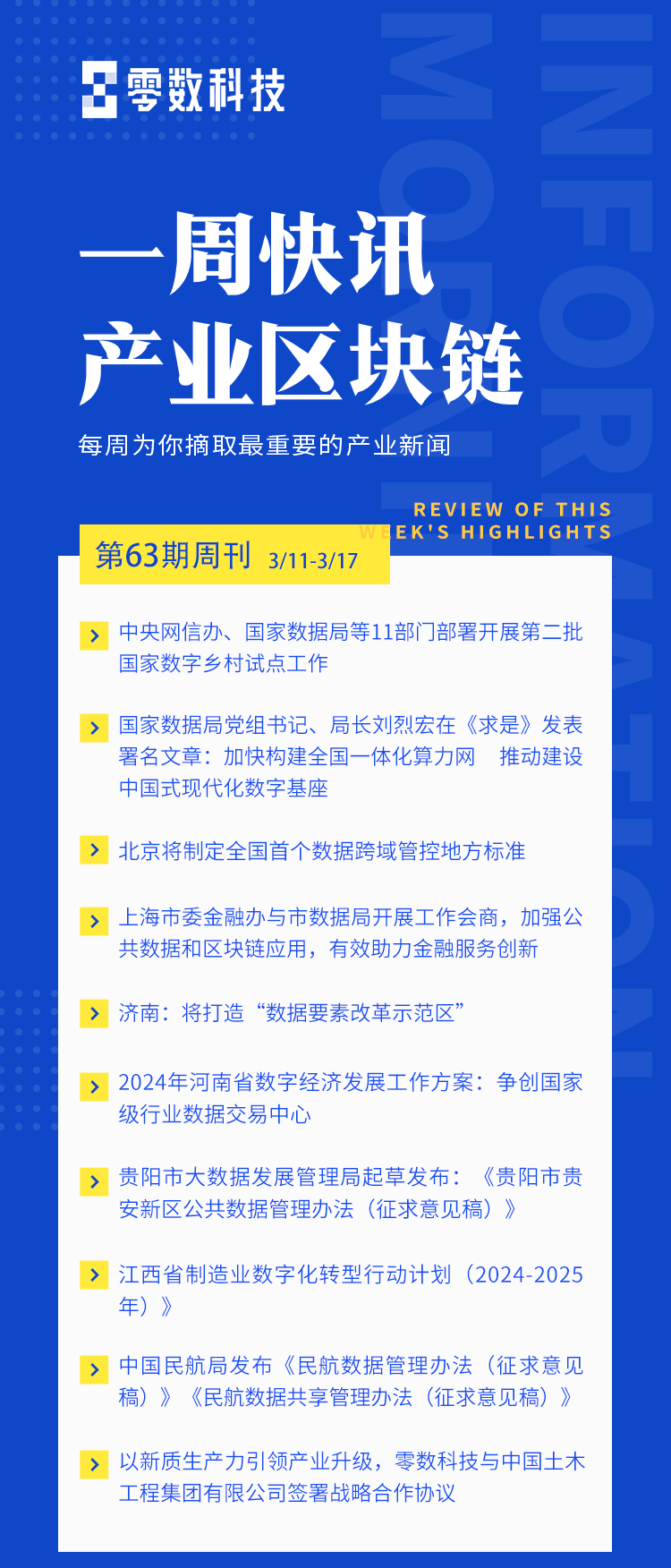 第63期 | 产业区块链一周快讯速览